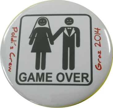 Game over Badge white